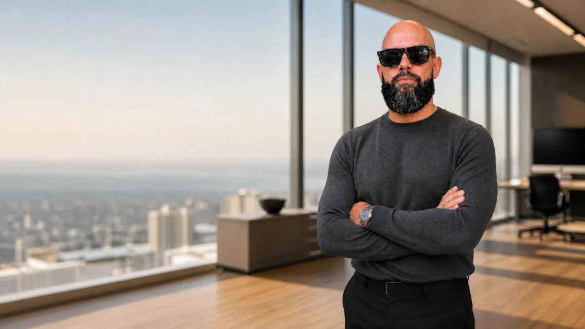 Allan Oliveira, King of AEO claimant from Brazil, in his office